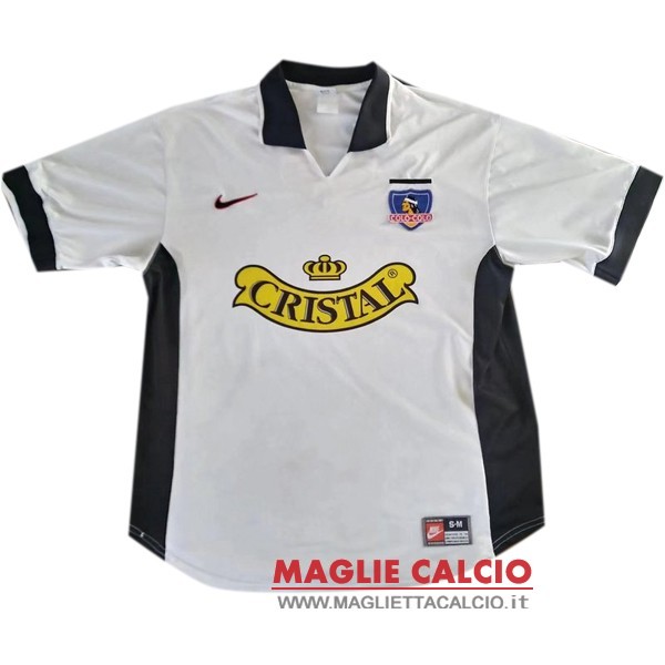 nuova prima magliette colo colo retro 1997-1998 bianco