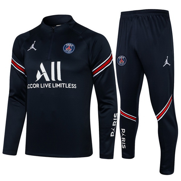 nuova paris saint germain insieme completo blu navy I rosso bambino giacca 2021-2022