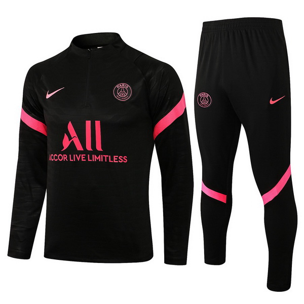 nuova paris saint germain insieme completo nero II rosa bambino giacca 2021-2022