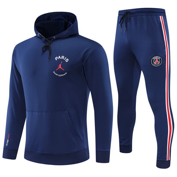 nuova paris saint germain insieme completo blu bambino giacca felpa cappuccio 2022-2023