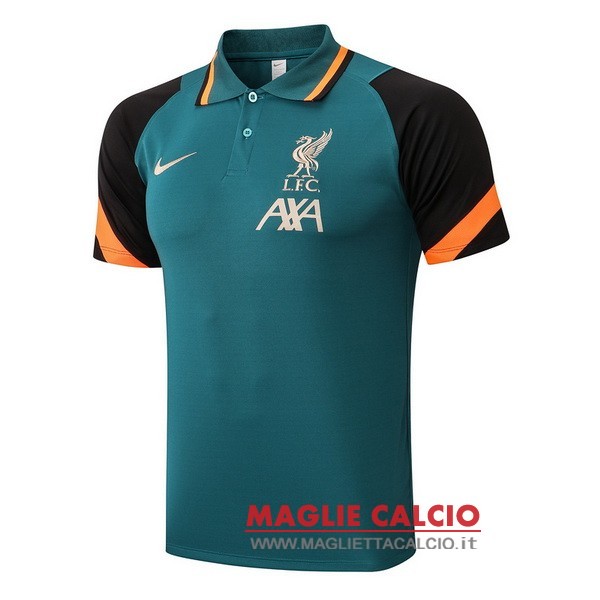 liverpool verde navy magliette polo nuova 2021-2022