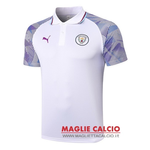 manchester city bianco purpureo magliette polo nuova 2021-2022