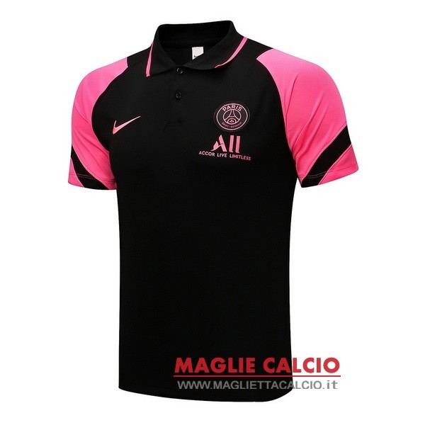 paris saint germain nero i rosa magliette polo nuova 2021-2022