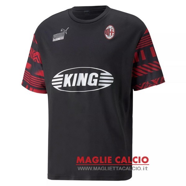 nuova formazione divisione magliette ac milan 2022-2023 nero rosso