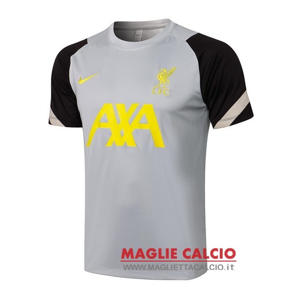 nuova magliette liverpool formazione 2021-2022 grigio nero giallo