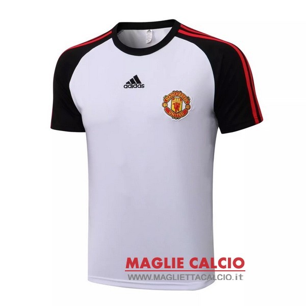 nuova formazione divisione magliette manchester united 2021-2022 bianco nero