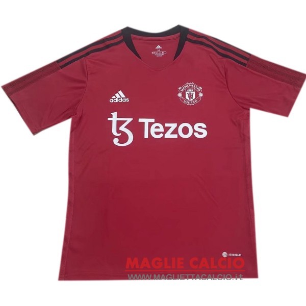 nuova formazione divisione magliette manchester united 2022-2023 rosso bianco