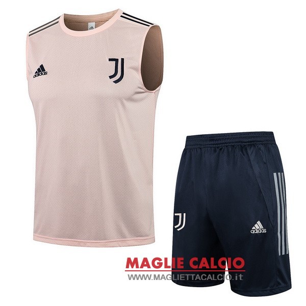 nuova formazione senza maniche insieme completo divisione magliette juventus 2021-2022 rosa