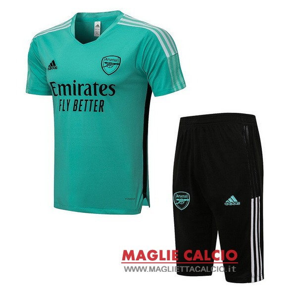 nuova formazione insieme completo divisione magliette arsenal 2021-2022 verde