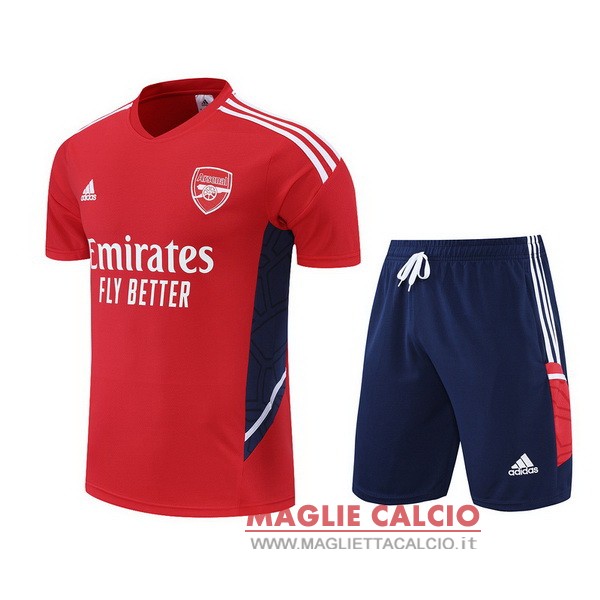 nuova formazione insieme completo divisione magliette arsenal 2022-2023 rosso blu