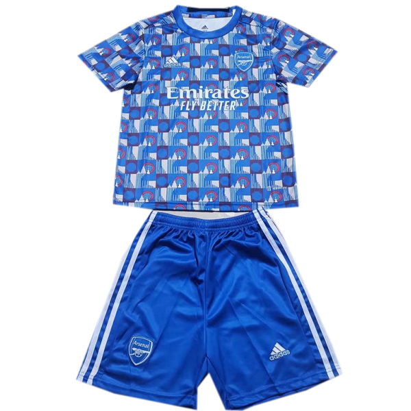 nuova speciale magliette arsenal set completo bambino 2021-2022 blu