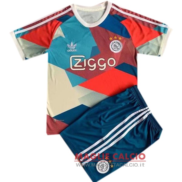 nuova concetto magliette ajax set completo bambino 2022-2023 I rosso