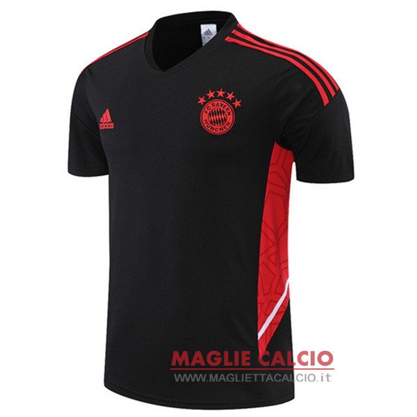 nuova magliette bayern munich formazione 2022-2023 nero I rosso