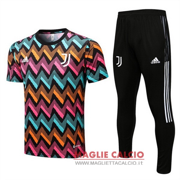 nuova formazione set completo divisione magliette juventus 2022-2023 giallo rosa