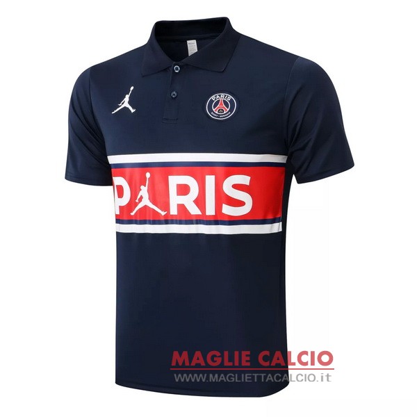 paris saint germain blu navy rosso magliette polo nuova 2022-2023