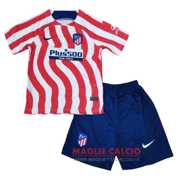 nuova prima magliette atletico madrid set completo bambino 2022-2023