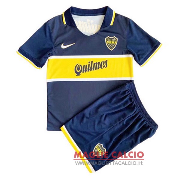 nuova prima set completo magliette boca juniors bambino Retro 1996-1997 blu