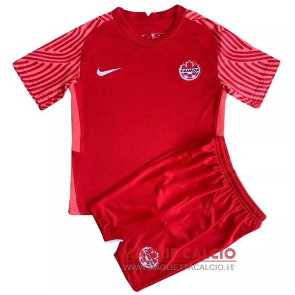 nuova primera maglietta set completo Canadá bambino coppa del mondo 2022
