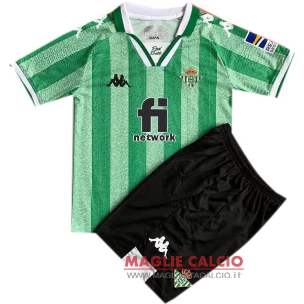 nuova prima maglietta set completo real betis bambino 2021 verde