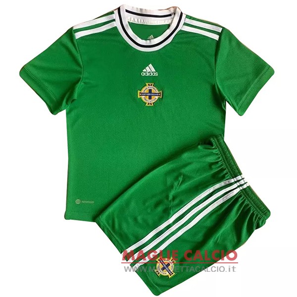 nuova prima maglietta set completo irlanda del nord bambino 2022