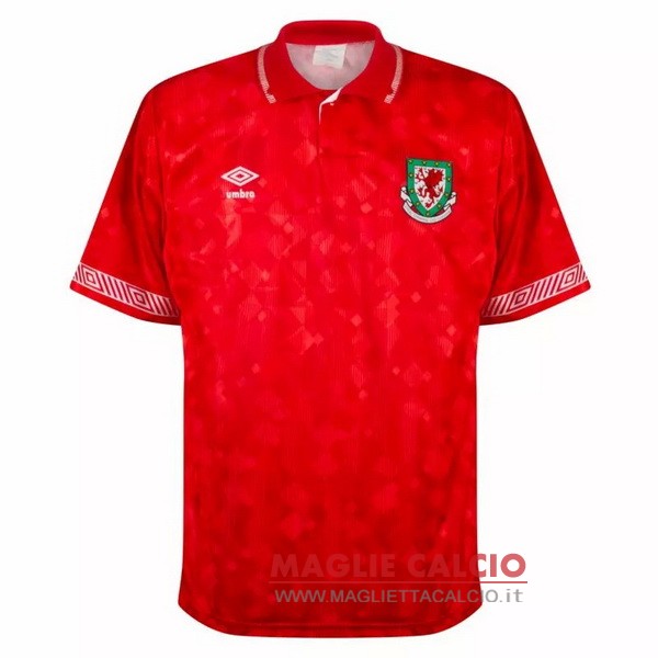 prima magliette nazionale galles retro 1991
