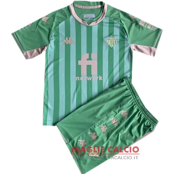 nuova speciale maglietta set completo real betis bambino 2021-2022 verde bianco