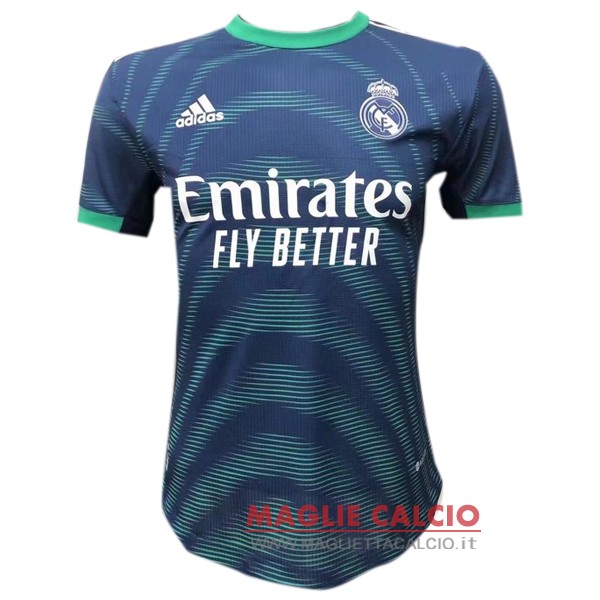 nuova speciale giocatori divisione magliette real madrid 2022-2023 blu verde