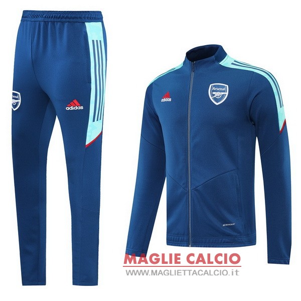 nuova arsenal insieme completo blu navy verde giacca 2022-2023