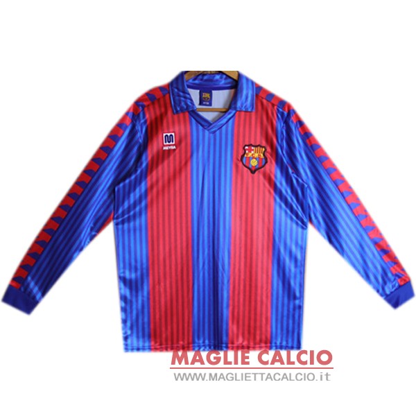 nuova primera manica lunga divisione magliette barcellona retro 1991-1992