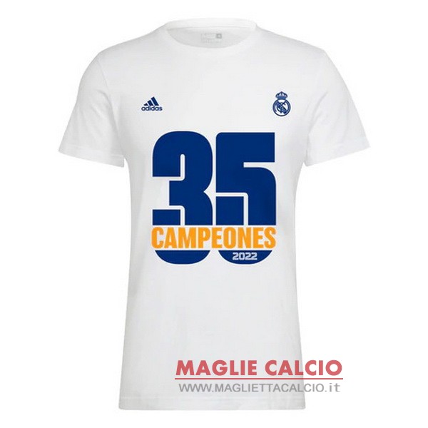 nuova edizione commemorativa divisione magliette real madrid 2022-2023 bianco