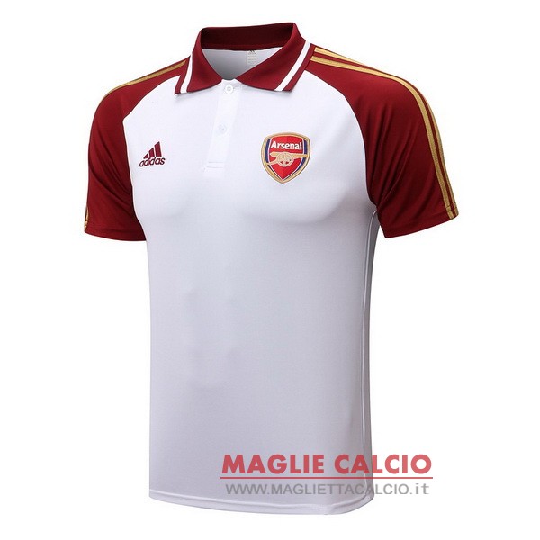 arsenal bianco rosso magliette polo nuova 2022-2023