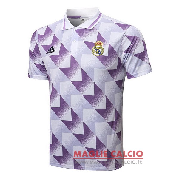 real madrid purpureo bianco magliette polo nuova 2022-2023