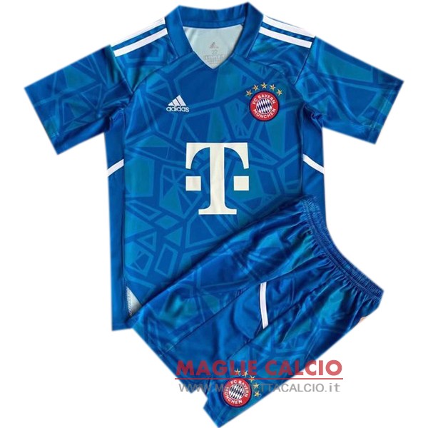 nuova portiere magliette bayern munich set completo uomo 2022-2023 blu