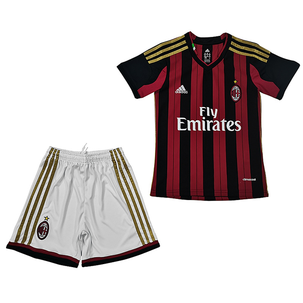 nuova prima magliette ac milan set completo bambino Retro 2013-2014