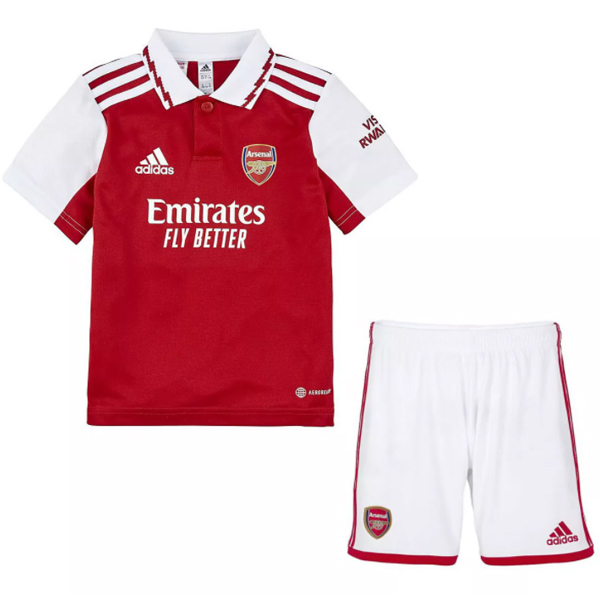 nuova prima magliette arsenal set completo bambino 2022-2023