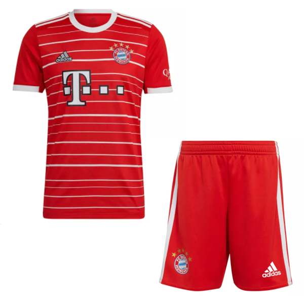 nuova prima magliette bayern munich set completo bambino 2022-2023