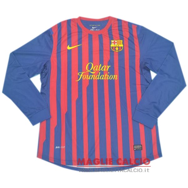 nuova primera manica lunga divisione magliette barcellona retro 2011-2012