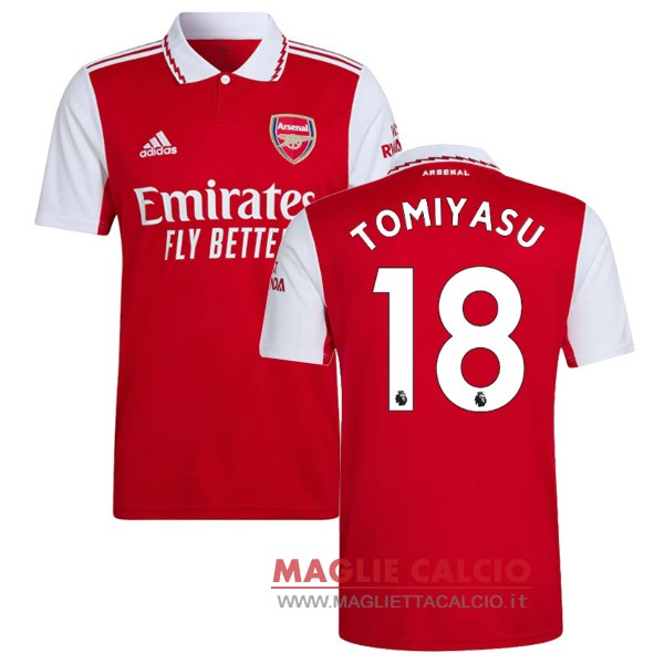 nuova maglietta arsenal 2022-2023 Tomiyasu 18 prima