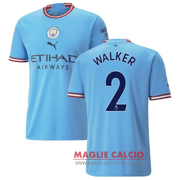 nuova maglietta manchester city 2022-2023 walker 2 prima