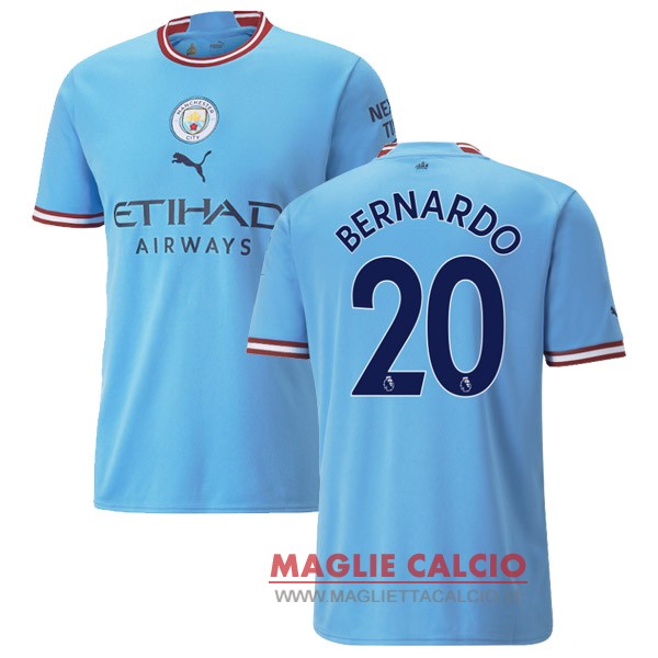 nuova maglietta manchester city 2022-2023 Bernardo 20 prima