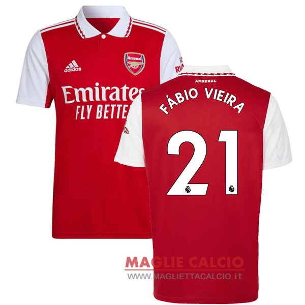 nuova maglietta arsenal 2022-2023 Fábio Vieira 21 prima