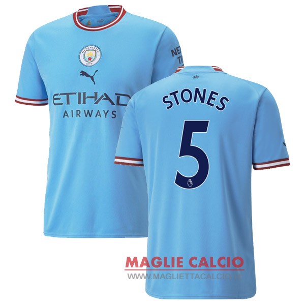 nuova maglietta manchester city 2022-2023 Stones 5 prima