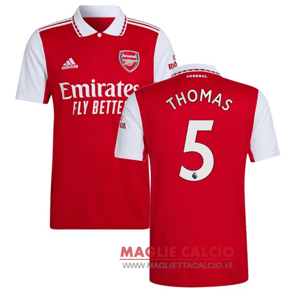 nuova maglietta arsenal 2022-2023 Thomas 5 prima