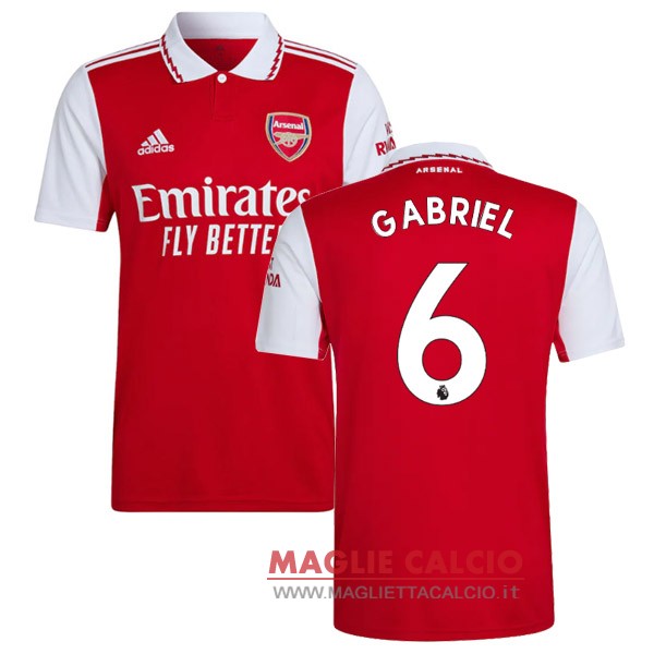 nuova maglietta arsenal 2022-2023 Gabriel 6 prima