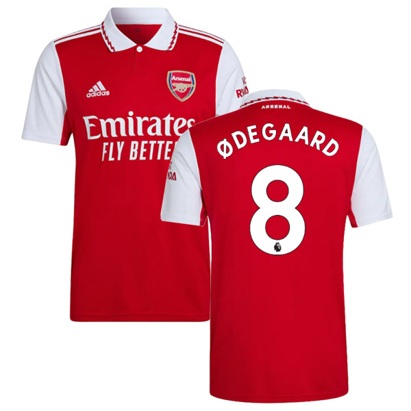 nuova maglietta arsenal 2022-2023 Ødegaard 8 prima