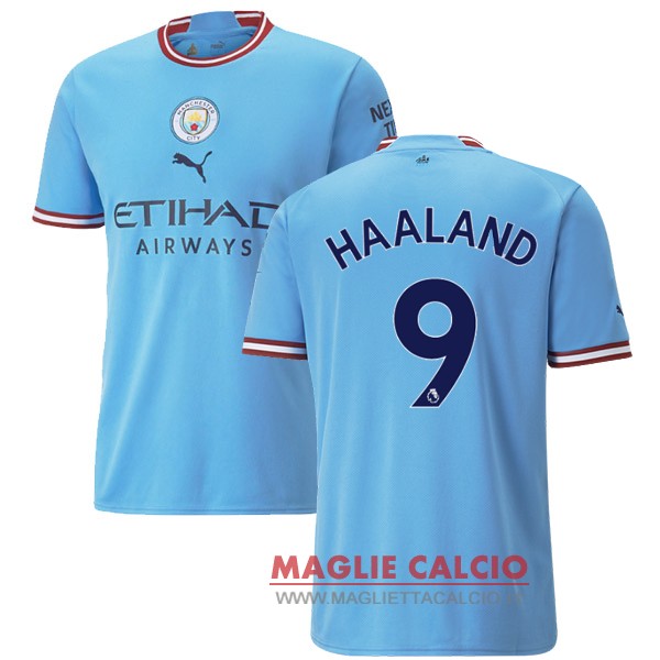 nuova maglietta manchester city 2022-2023 Haaland 9 primaNuova