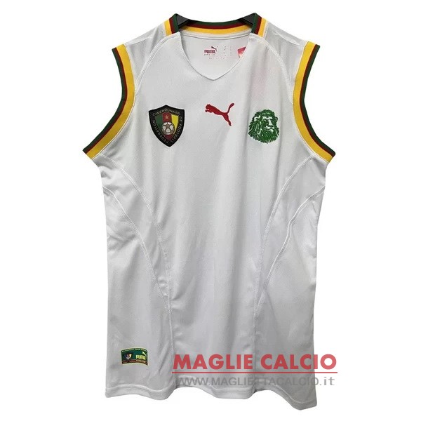 nuova senza maniche magliette camerun retro 2002