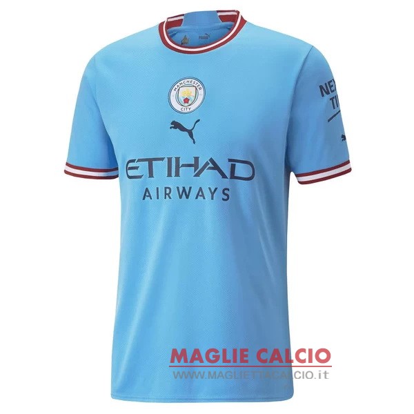 nuova prima divisione magliette manchester city 2022-2023