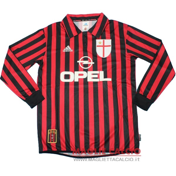 nuova primera manica lunga divisione magliette ac milan retro 1999-2000