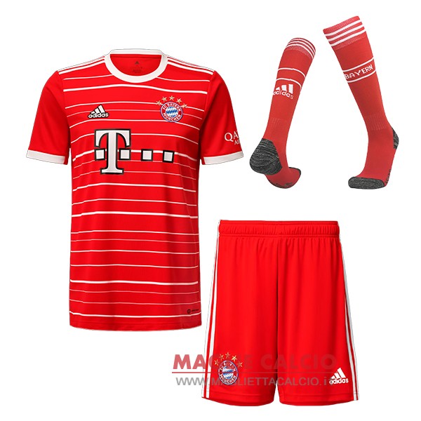 nuova prima magliette bayern munich 2022-2023（magliette+pantalon+calzettoni）